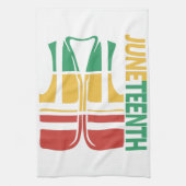 Freedom Day Vest Coworker Swagazon Associate Junet Geschirrtuch (Vertikal)