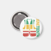 Freedom Day Vest Coworker Swagazon Associate Junet Magnet (Vorderseite/Rückseite)