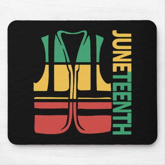 Freedom Day Vest Coworker Swagazon Associate Junet Mousepad (Vorne)