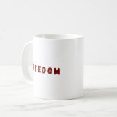 Freedom Design Artistic Expression of Independen Kaffeetasse (Vorderseite Links)