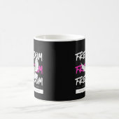 Freedom Dove Urban Typografy Kaffeetasse (Mittel)