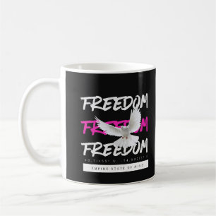 Freedom Dove Urban Typografy Kaffeetasse