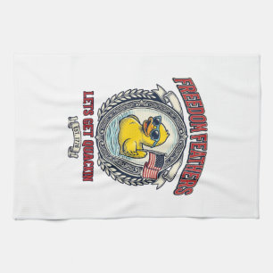 Freedom Duck Vintage Patriotischer Humor Geschirrtuch