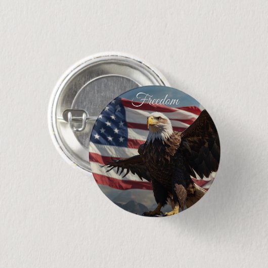Freedom Eagle Button (Vorne & Hinten)