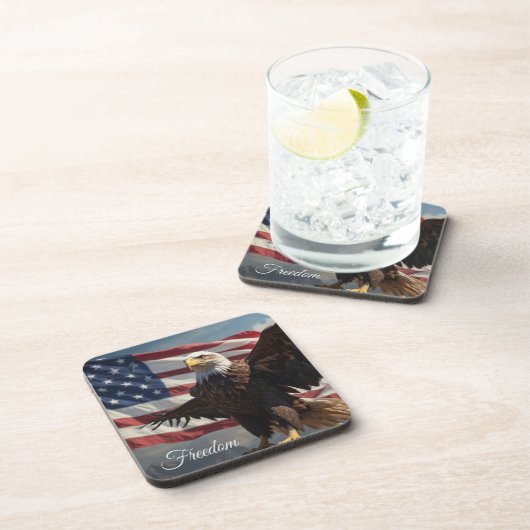 Freedom Eagle Getränkeuntersetzer (Rechte Seite)
