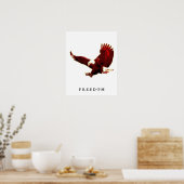 Freedom Eagle Motivierend Confidence Art Poster (Küche)