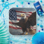 Freedom Eagle Pappteller (Party)