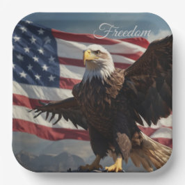 Freedom Eagle Pappteller