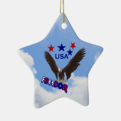 Freedom Eagle Patriotic Ornament (Rechts)