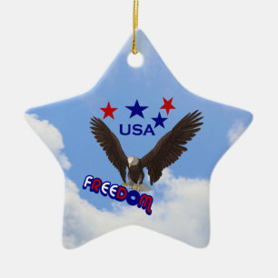 Freedom Eagle Patriotic Ornament