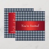 Freedom Eagle Patriotic Red White Blue Einladung (Vorne/Hinten)