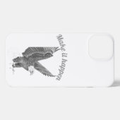 Freedom Eagle Sketch Phone Case iPhone Hülle (Rückseite (Horizontal))