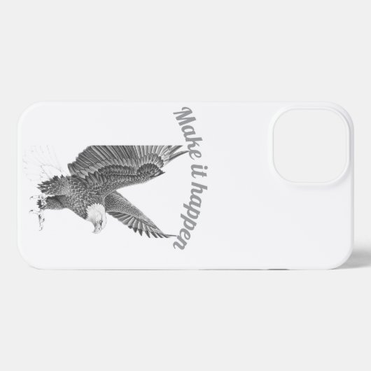 Freedom Eagle Sketch Phone Case iPhone Hülle (Rückseite (Horizontal))