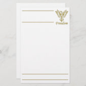 Freedom Eagle stationär Briefpapier (Vorne/Hinten)