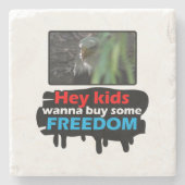 Freedom Eagle Steinuntersetzer (Vorderseite)