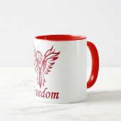 Freedom Eagle Tasse - wählen Sie Stil & Farbe (VorderseiteRechts)