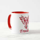 Freedom Eagle Tasse - wählen Sie Stil & Farbe (Vorderseite Links)