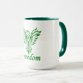 Freedom Eagle Tasse - wählen Sie Stil & Farbe (VorderseiteRechts)