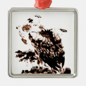 Freedom Eagles Silbernes Ornament (Vorne)