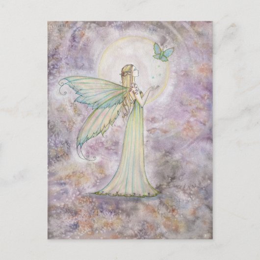 Freedom Fairy and Butterfly Postcard Postkarte (Vorderseite)