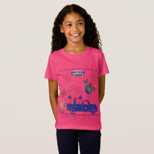 Freedom Feuerwerk Träume heiß rosa T-Shirt