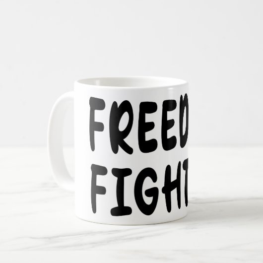 Freedom Fighter Kaffeetasse (Vorderseite Links)