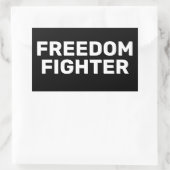 FREEDOM FIGHTER RECHTECKIGER AUFKLEBER (Tasche)