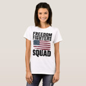 Freedom Fighters Squad 1776 Flag - USA Unabhängigk T-Shirt (Vorne ganz)
