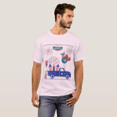 Freedom Firework Träume blassrosa T-Shirt (Vorne ganz)