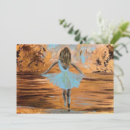 Freedom Flat Notecard Dankeskarte (Stehend Vorderseite)