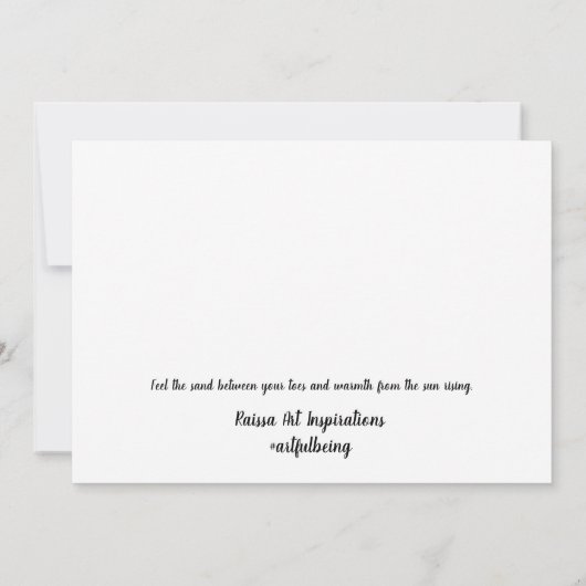 Freedom Flat Notecard Dankeskarte (Rückseite)