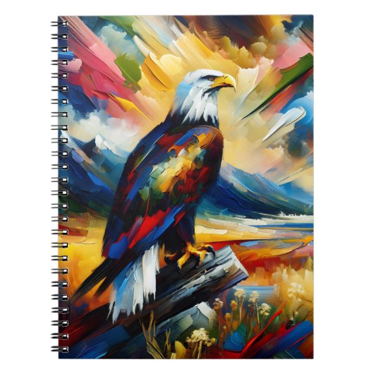 Freedom Flight Eagle Notizbuch Notizblock (Vorderseite)