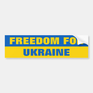 FREEDOM FOR UKRAINE AUTOAUFKLEBER