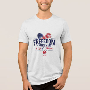 Freedom Forever - Vintages USA Tri-Blend-T-Shirt Tri-Blend Shirt
