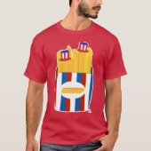 Freedom Fries Fun All American Side Dish Cartoon T-Shirt (Vorderseite)