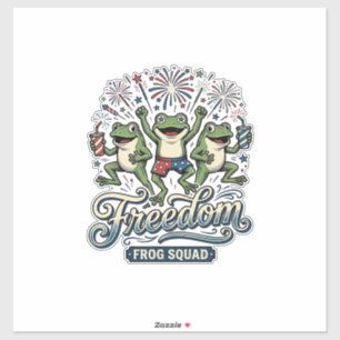 Freedom Frog Squad Vintage Patriotisches Shirt Des Aufkleber