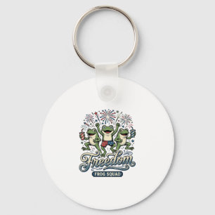 Freedom Frog Squad Vintage Patriotisches Shirt Des Schlüsselanhänger