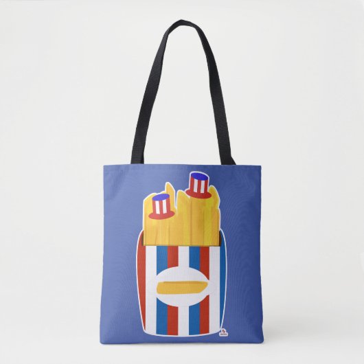 Freedom Fry Funny Epic American Side Cartoon Tasche (Vorderseite)