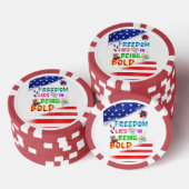 Freedom Gaming liegt darin, mutig zu sein Pokerchips (Stapel)
