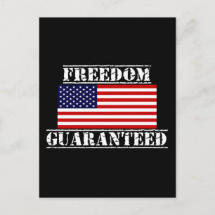FREEDOM GARANTIERT US-Flag Postkarten