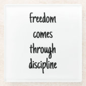 Freedom Glass Untersetzer (Vorderseite)