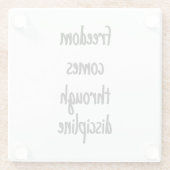 Freedom Glass Untersetzer (Rückseite)