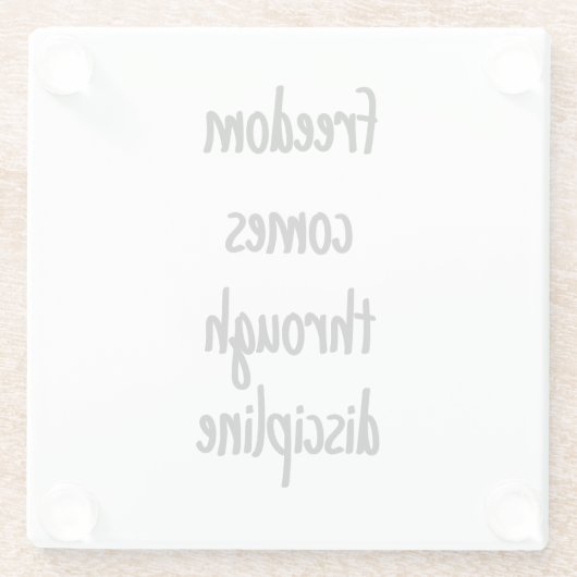 Freedom Glass Untersetzer (Rückseite)