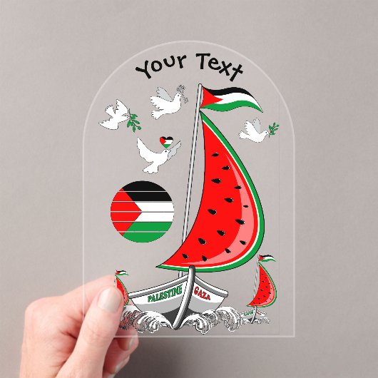 Freedom Global Sumud Flotilla Boats to Gaza Acryleinladungen (Insitu (Handheld))