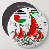 Freedom Global Sumud Flotilla Boats to Gaza Button (Vorne & Hinten)