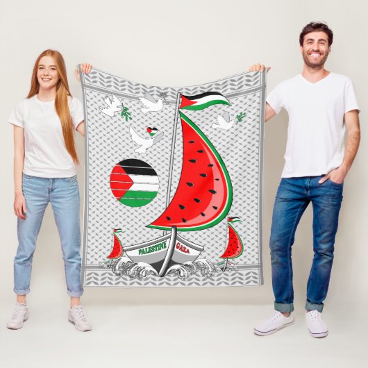 Freedom Global Sumud Flotilla Boats to Gaza Fleecedecke (Beispiel)