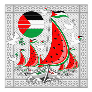 Freedom Global Sumud Flotilla Boats to Gaza Fotodruck