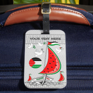 Freedom Global Sumud Flotilla Boats to Gaza Gepäckanhänger