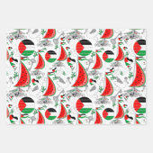 Freedom Global Sumud Flotilla Boats to Gaza Geschenkpapier Set (Vorderseite 3)