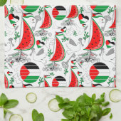 Freedom Global Sumud Flotilla Boats to Gaza Geschirrtuch (Gefaltet)